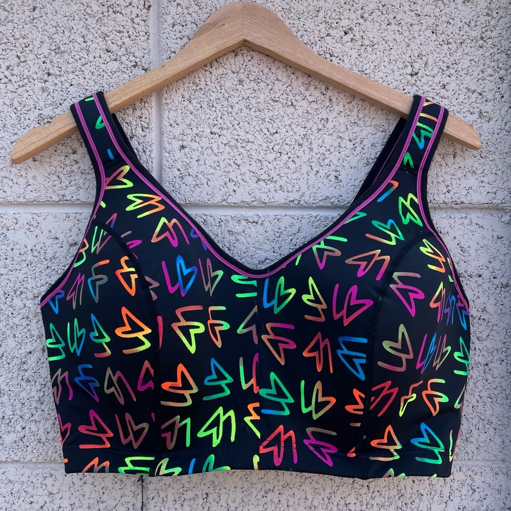 Cacique Heart Geometric Sports Bra